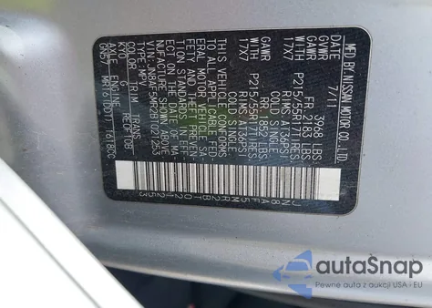 2011 Nissan Juke S from USA, damaged, VIN JN8AF5MR2BT021253